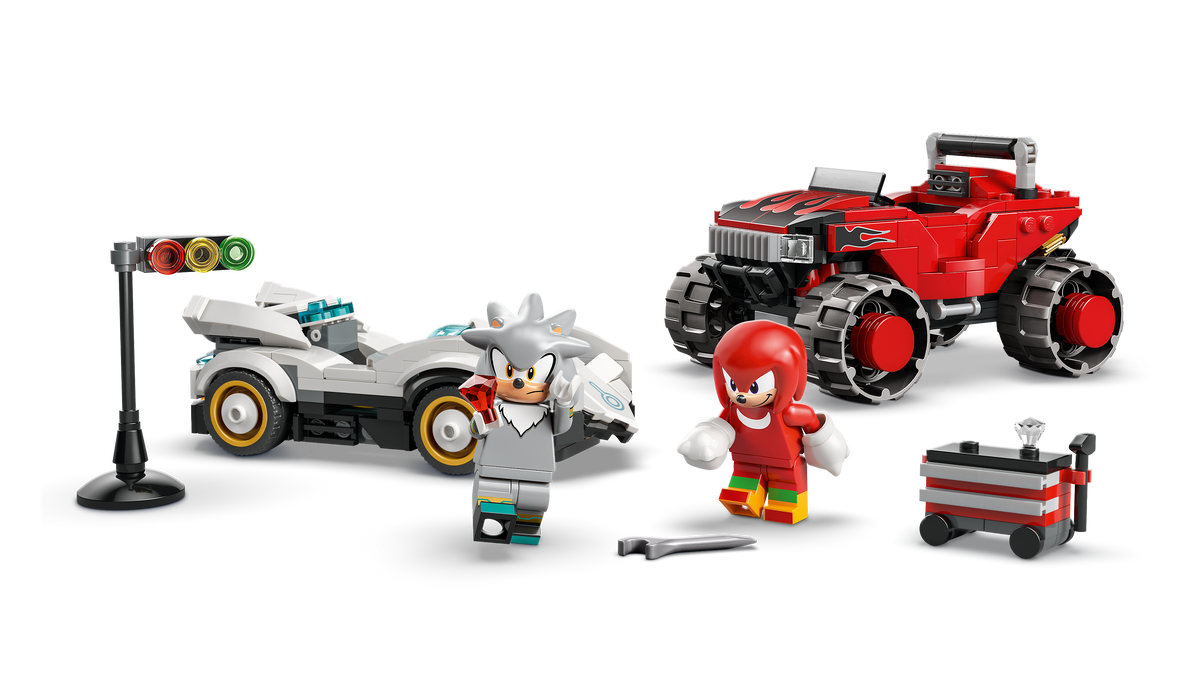 LEGO Sonic the Hedgehog 77118 Silverio automobilis prieš Knuckles visureigį-monstrą