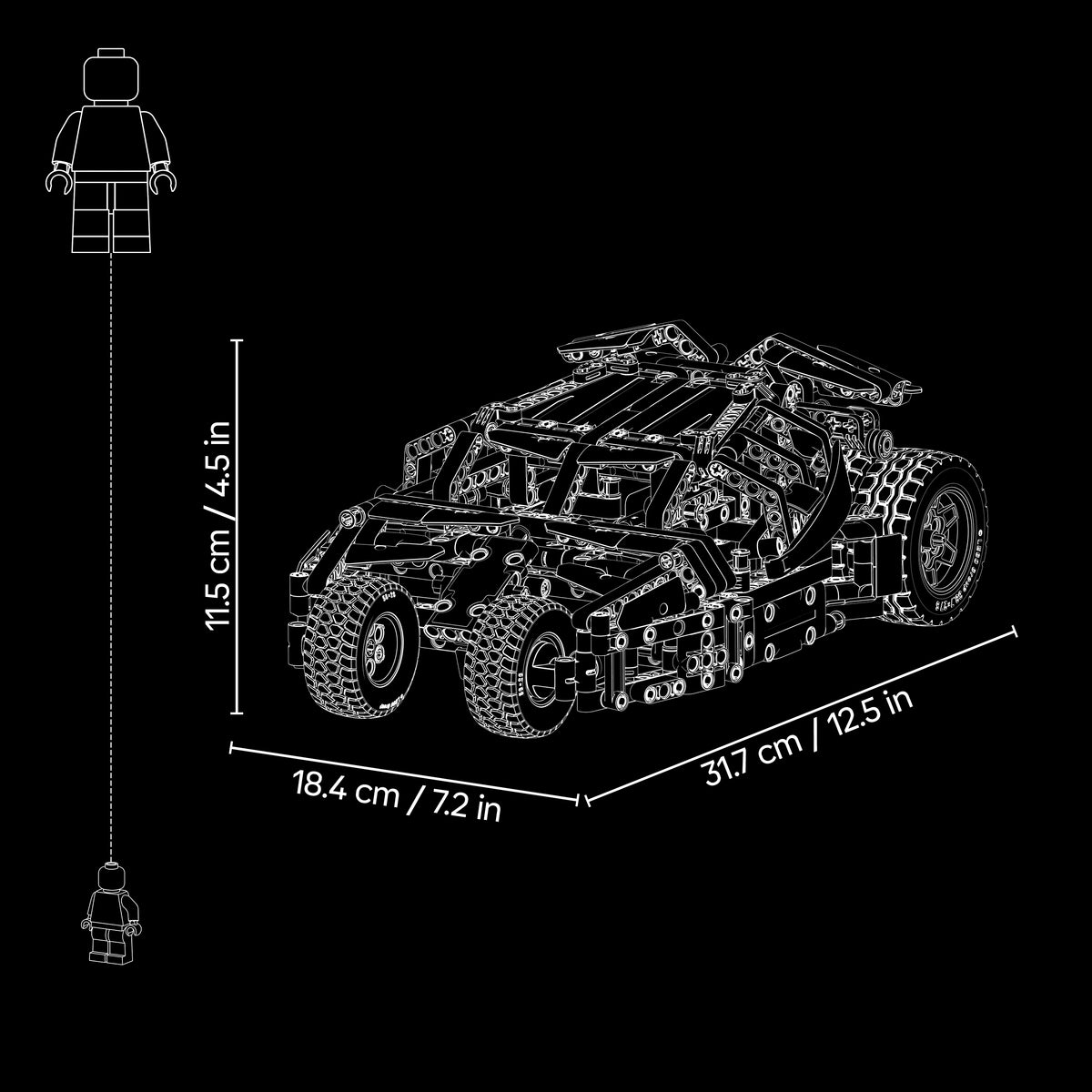 LEGO Technic 42239 Betmobilis Tumbler