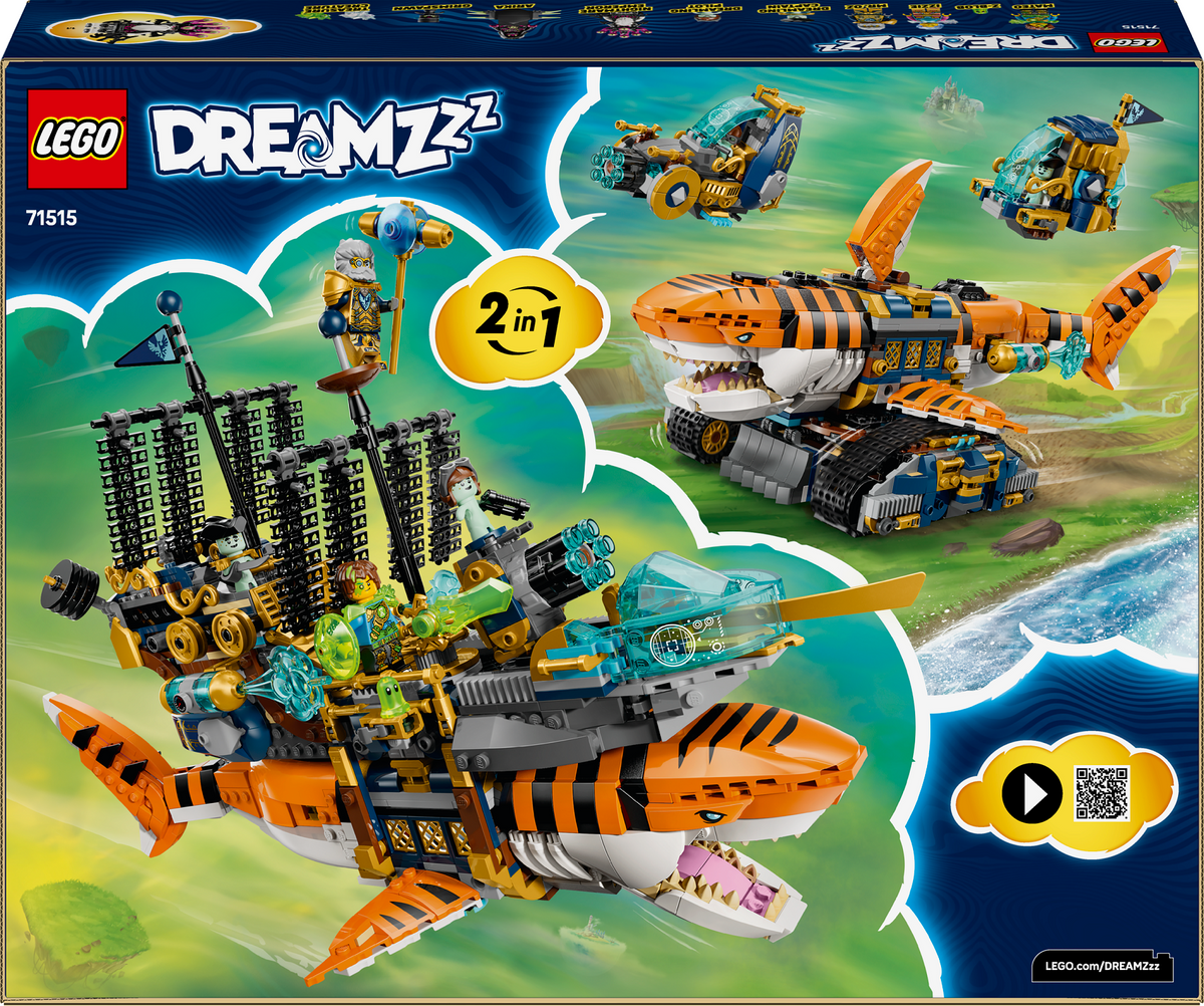 LEGO DREAMZzz 71515 Tigrinio ryklio tankas