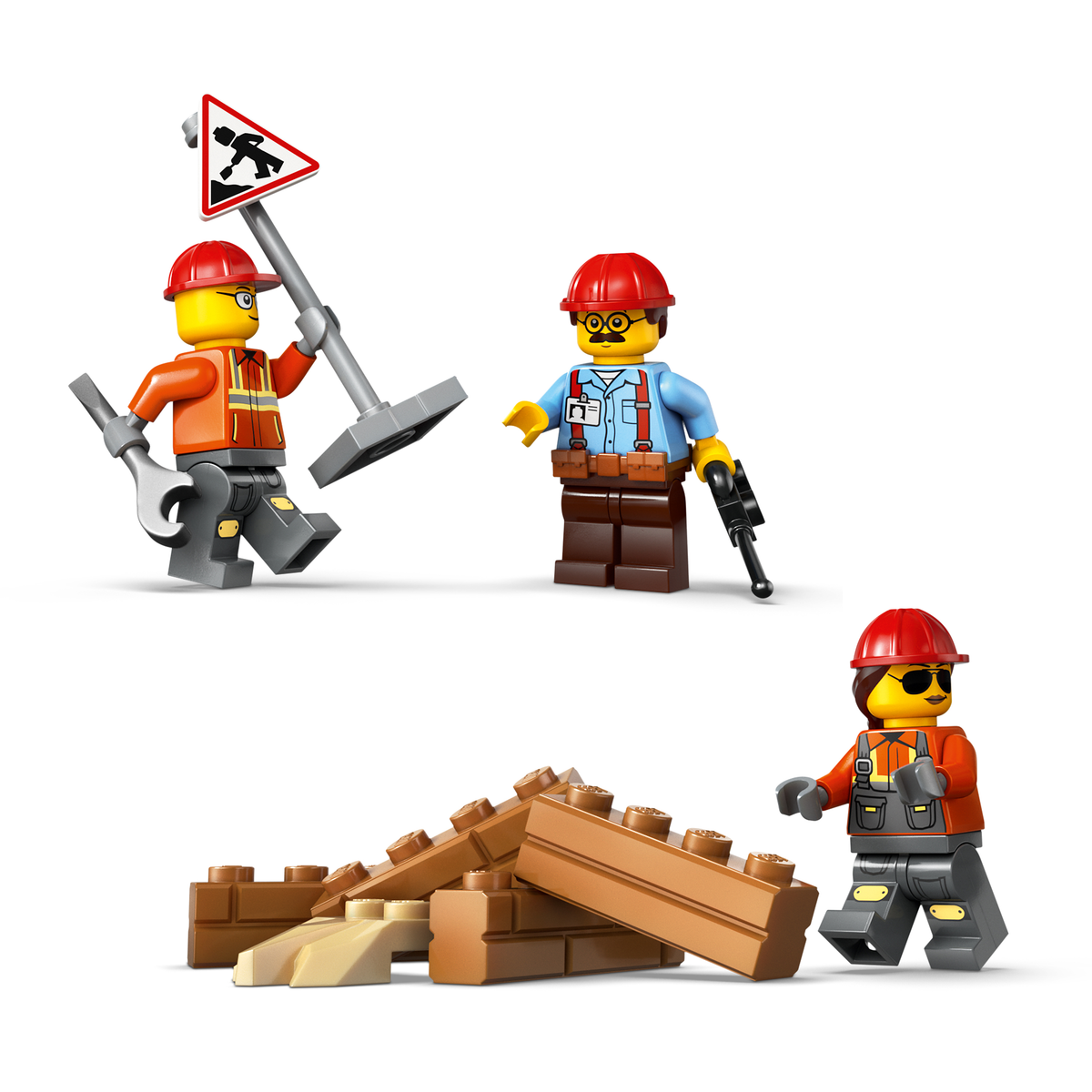 LEGO City 60466 Geltonas buldozeris su priekiniu krautuvu