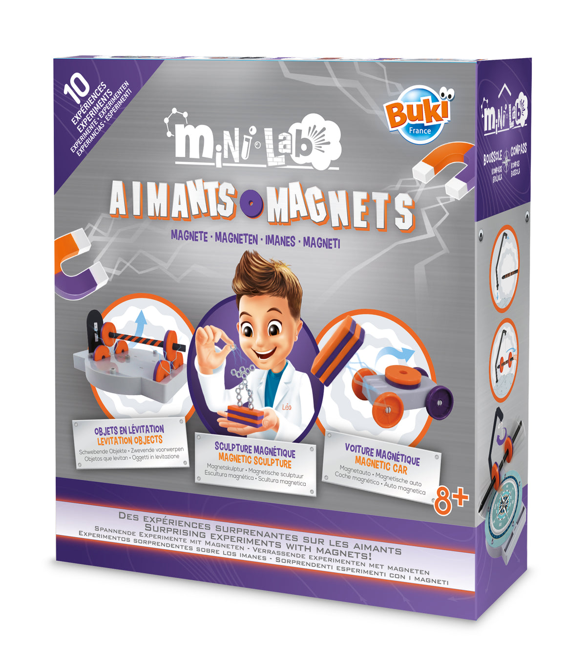 Buki Mini Lab magnetų rinkinys – 10 eksperimentų