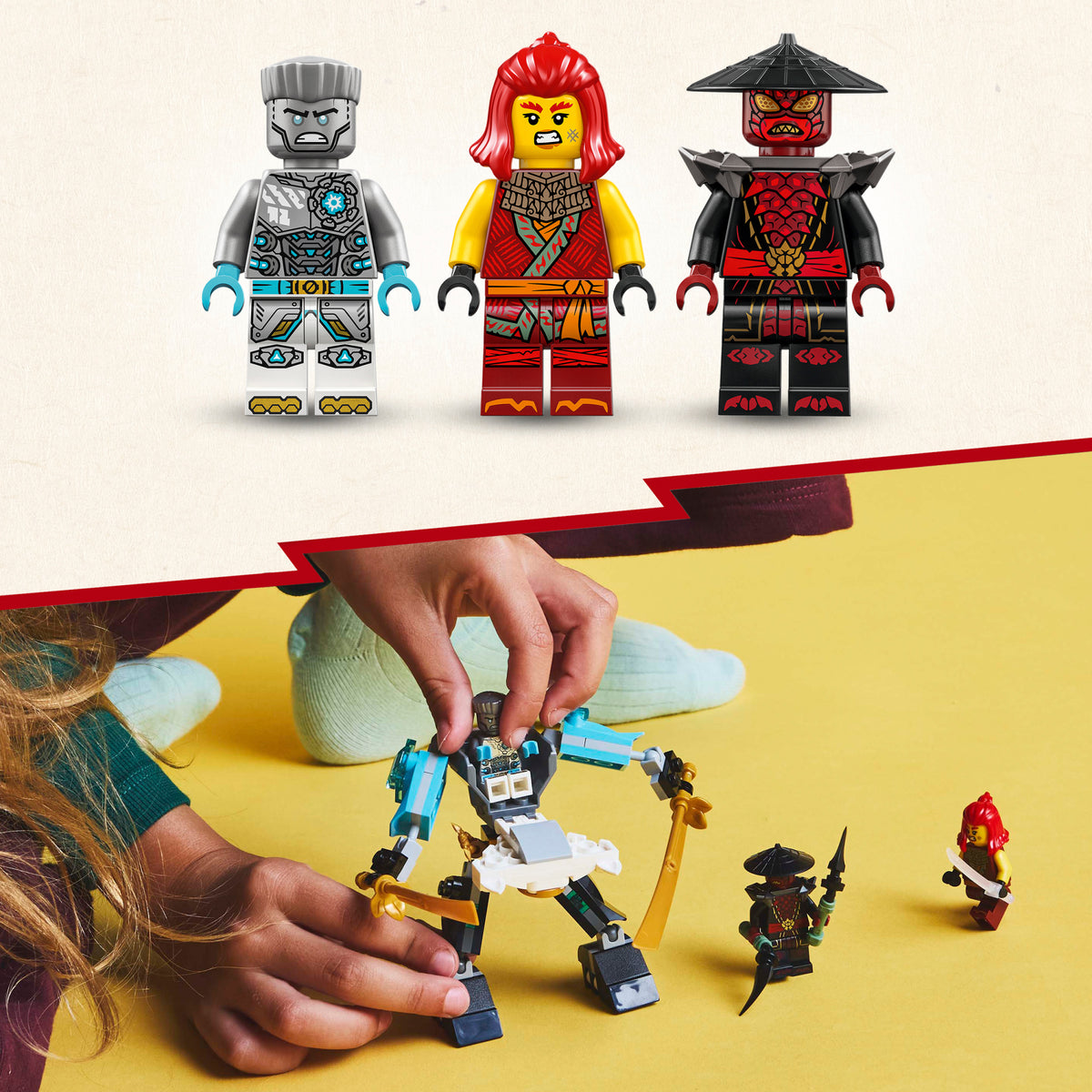 LEGO NINJAGO 71827 Zane kovinio kostiumo robotas