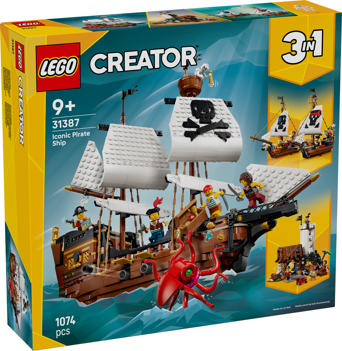 LEGO Creator 31387 Ikoniškas piratų laivas