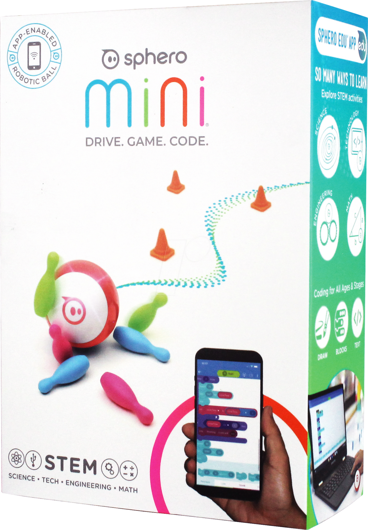Sphero Mini programuojamas robotas, raudonas