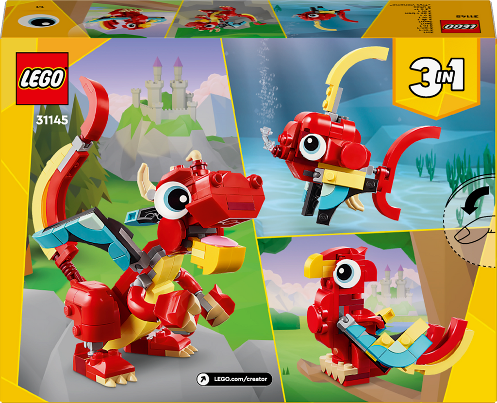 LEGO Creator 31145 Raudonasis drakonas