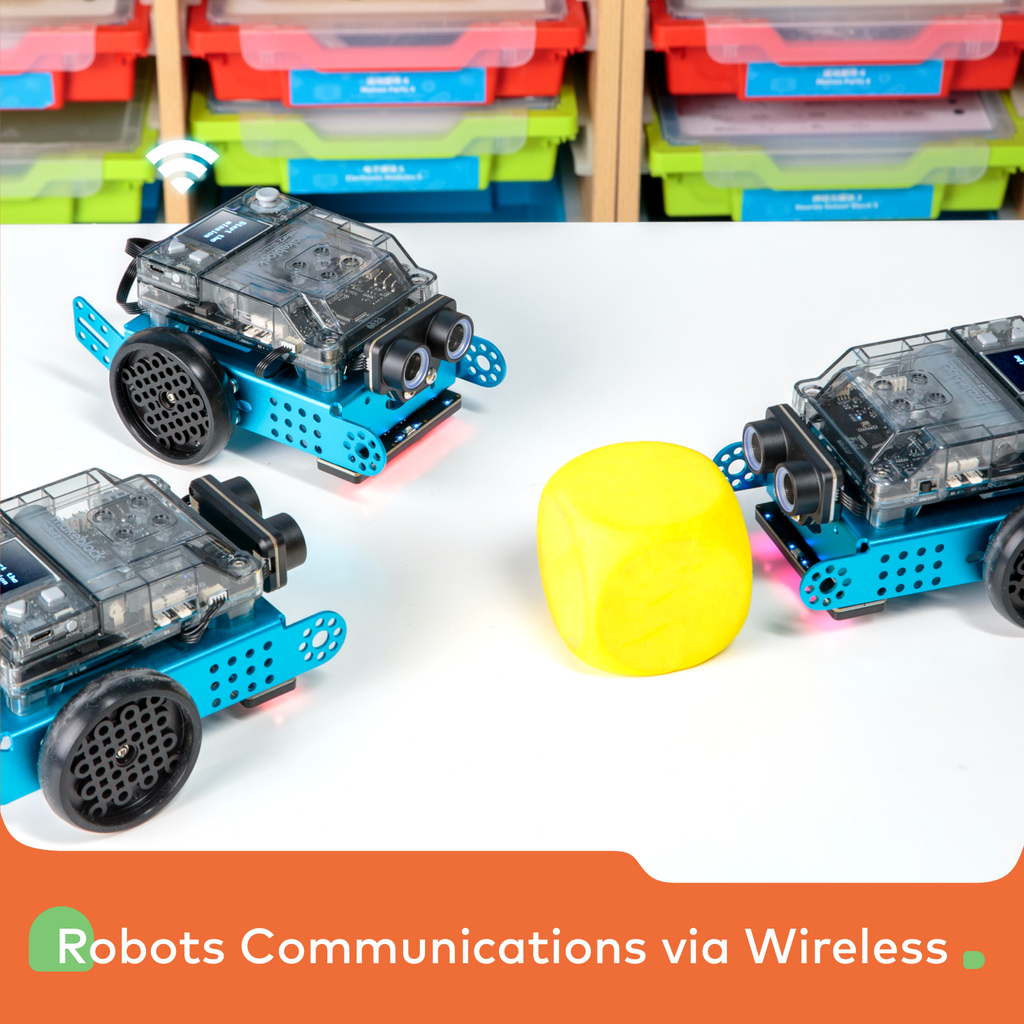 Makeblock mBot2 programuojamas robotas