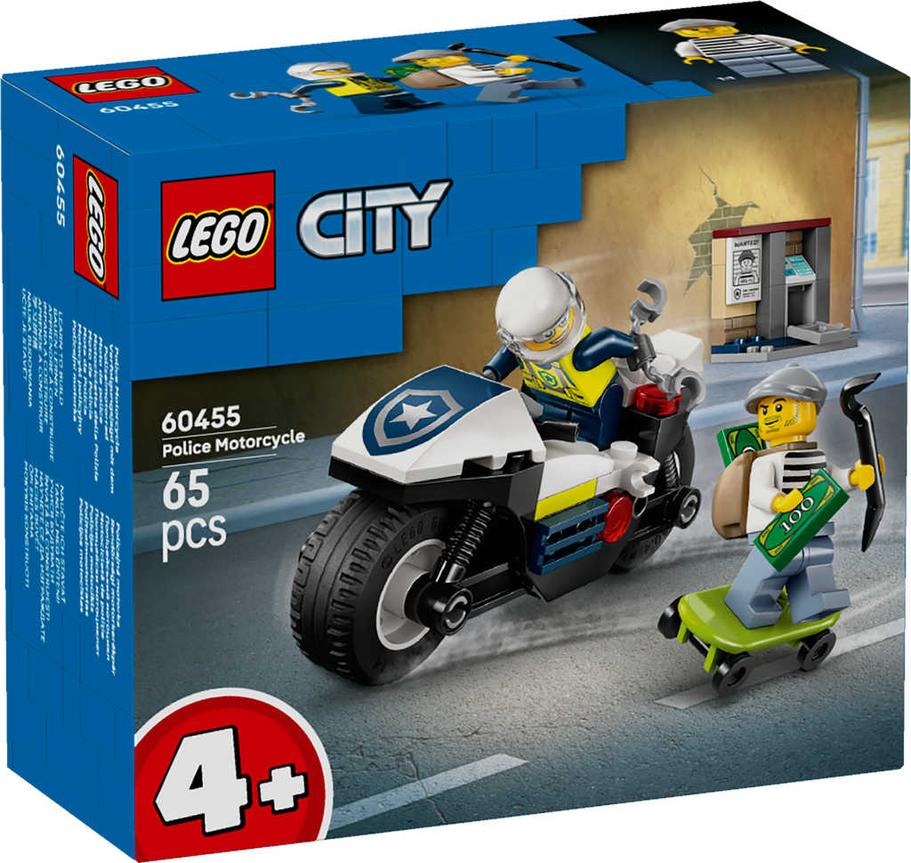 LEGO City 60455 Policijos motociklo gaudynės