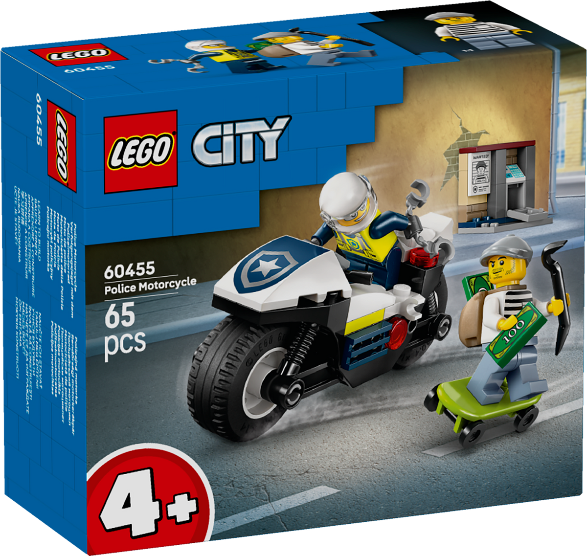 LEGO City 60455 Policijos motociklo gaudynės