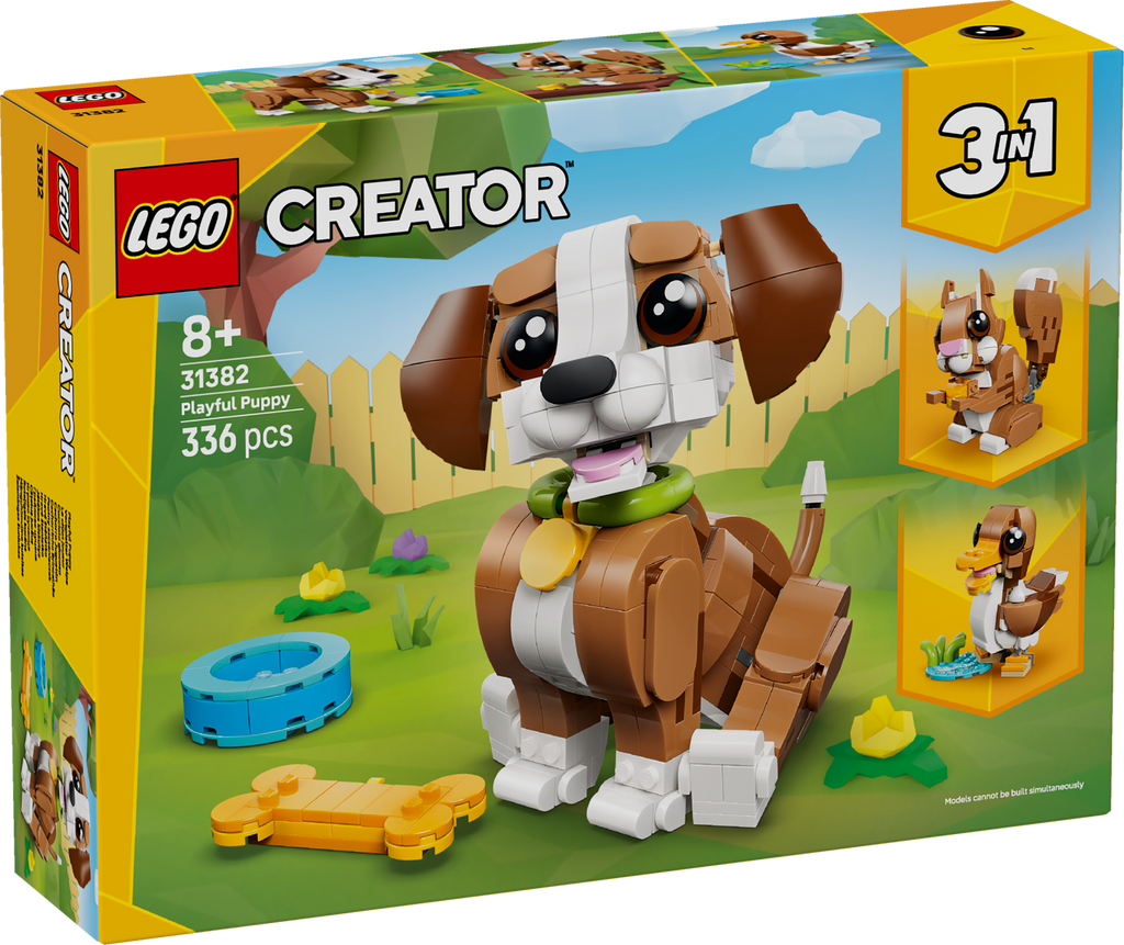 LEGO Creator 31382 Mieli gyvūnai: žaismingas šuniukas