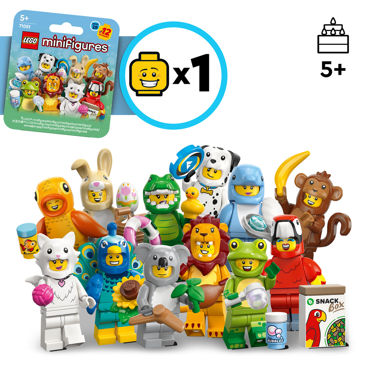 LEGO Minifigures 71051 Gyvūnų serija 28 (staigmenų dėžutė)