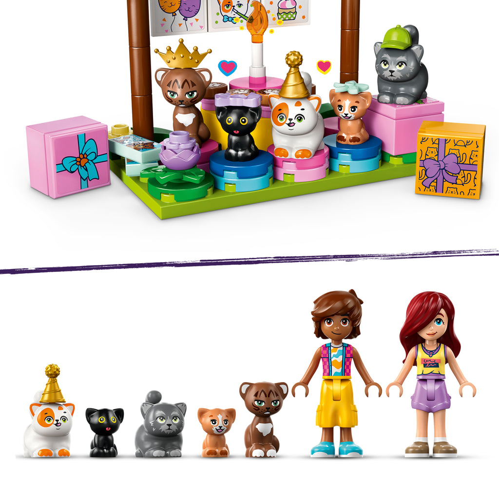 LEGO Friends 42666 Kačių gimtadienis ir medžio namelis