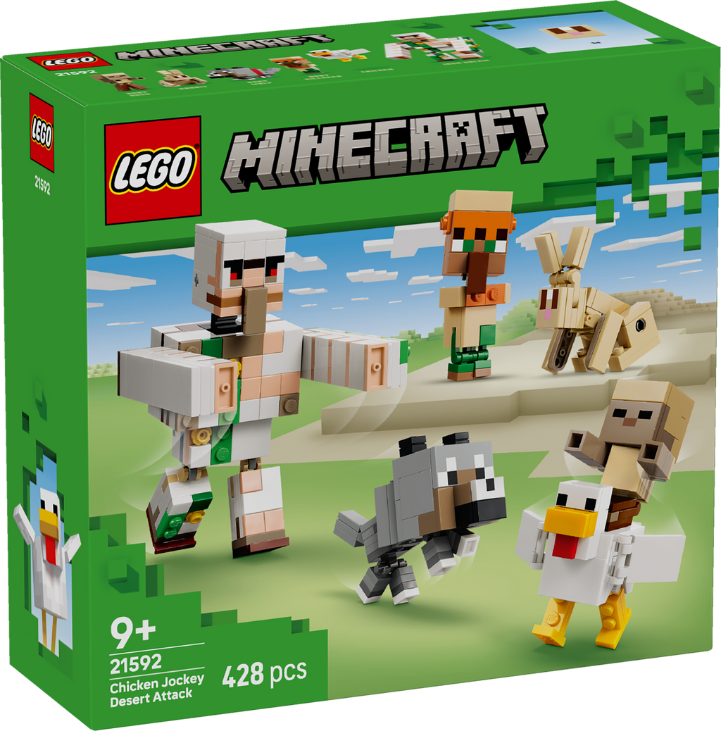 LEGO Minecraft 21592 Vištos raitelio ataka dykumoje
