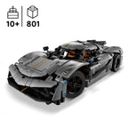 LEGO Technic 42173 Koenigsegg Jesko Absolut pilkas hiperautomobilis