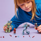 LEGO Marvel 76320 Geležinis žmogus ir Karo mašina prieš Hamerio dronus