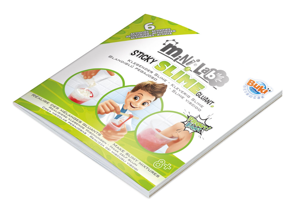 Buki Mini Lab lipnių gleivių rinkinys – 6 veiklos