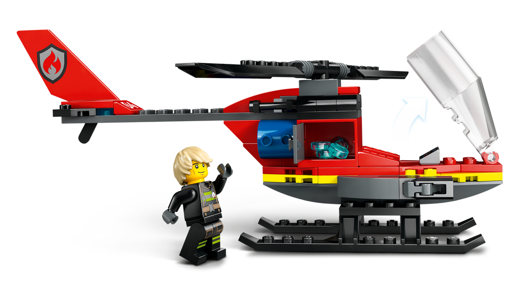 LEGO City 60411 Gaisrinis gelbėjimo sraigtasparnis