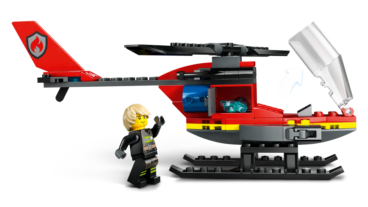 LEGO City 60411 Gaisrinis gelbėjimo sraigtasparnis