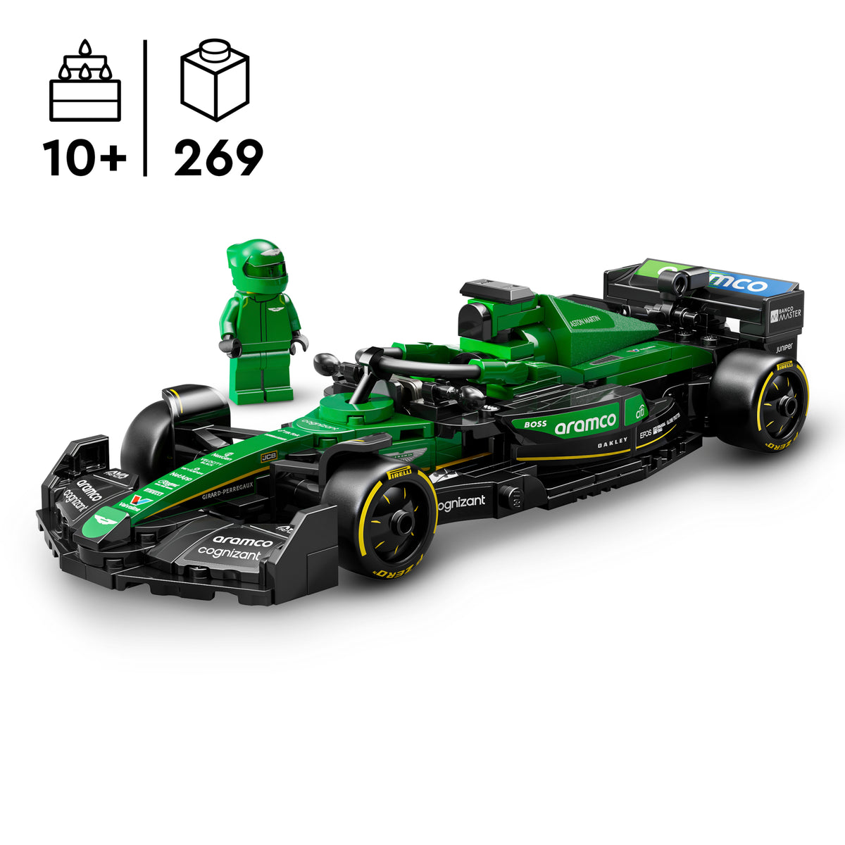 LEGO Speed Champions 77245 Aston Martin Aramco F1 AMR24 bolidas