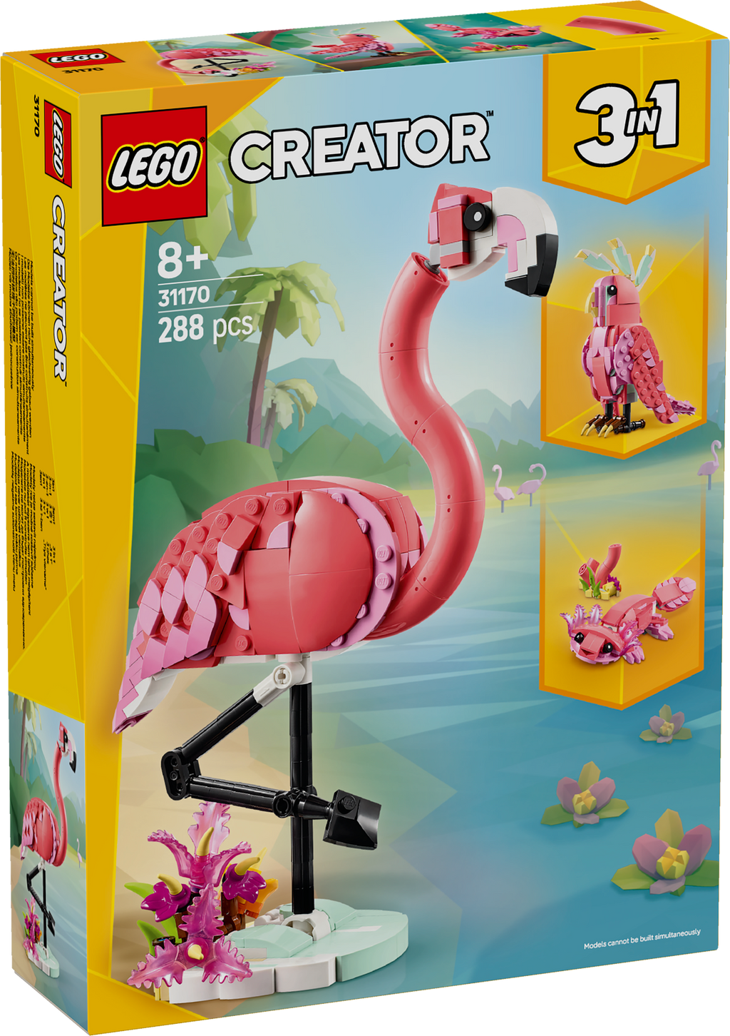 LEGO Creator 31170 Laukiniai gyvūnai: rožinis flamingas