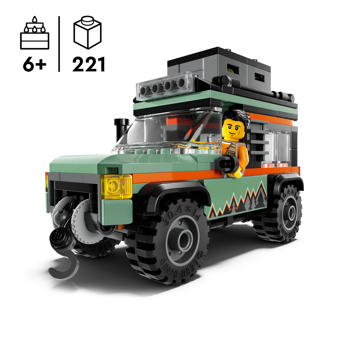 LEGO City 60447 Bekelės 4x4 kalnų visureigis