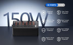 TTS USB įkrovimo stotelė 150 W, 30 jungčių USB-C ir USB-A