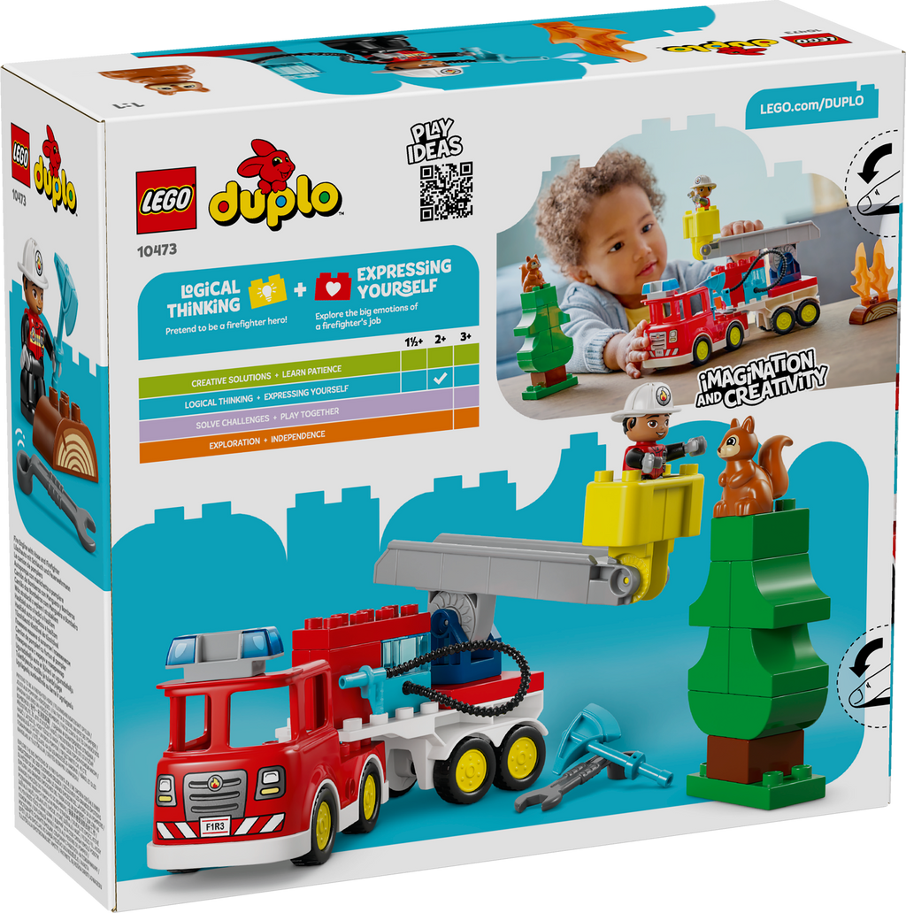 LEGO DUPLO 10473 Gaisrinė mašina su žarna ir gaisrininku