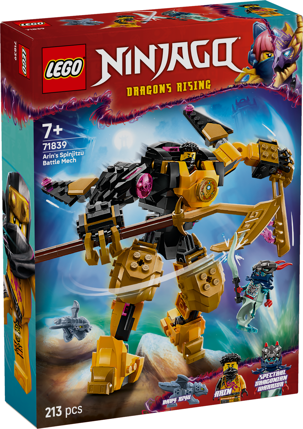 LEGO NINJAGO 71839 Arino Spinjitzu kovos robotas