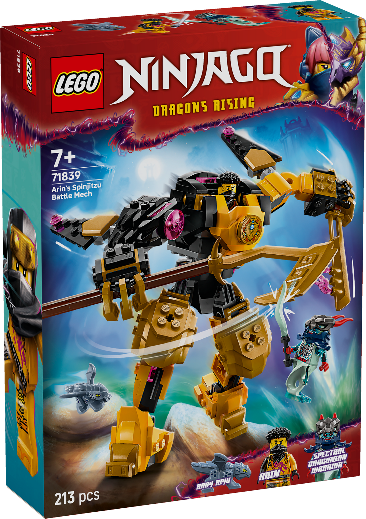 LEGO NINJAGO 71839 Arino Spinjitzu kovos robotas