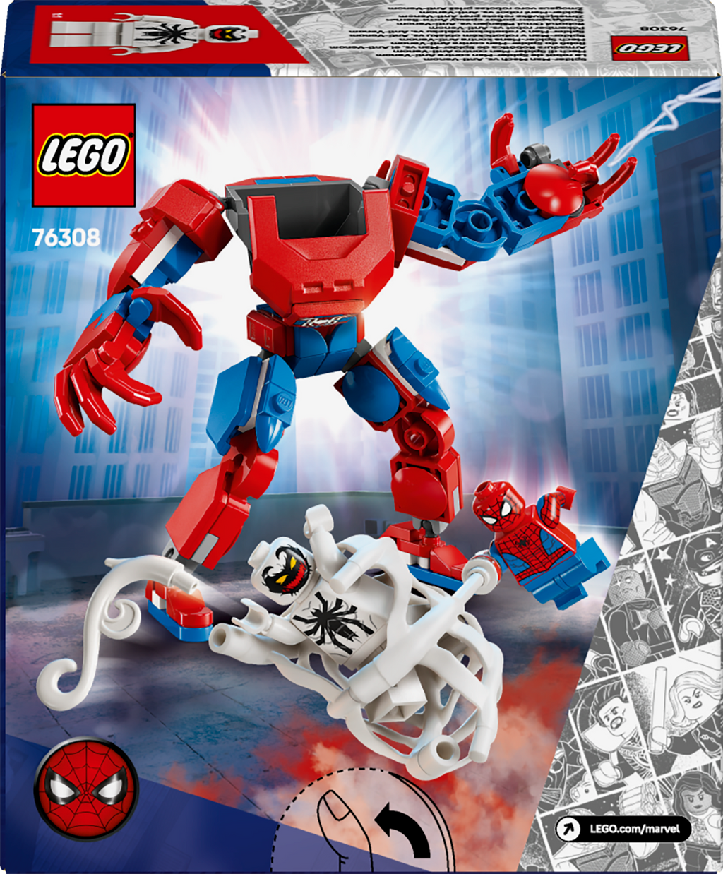 LEGO Marvel 76308 Žmogaus-voro robotas prieš Anti-Veneną