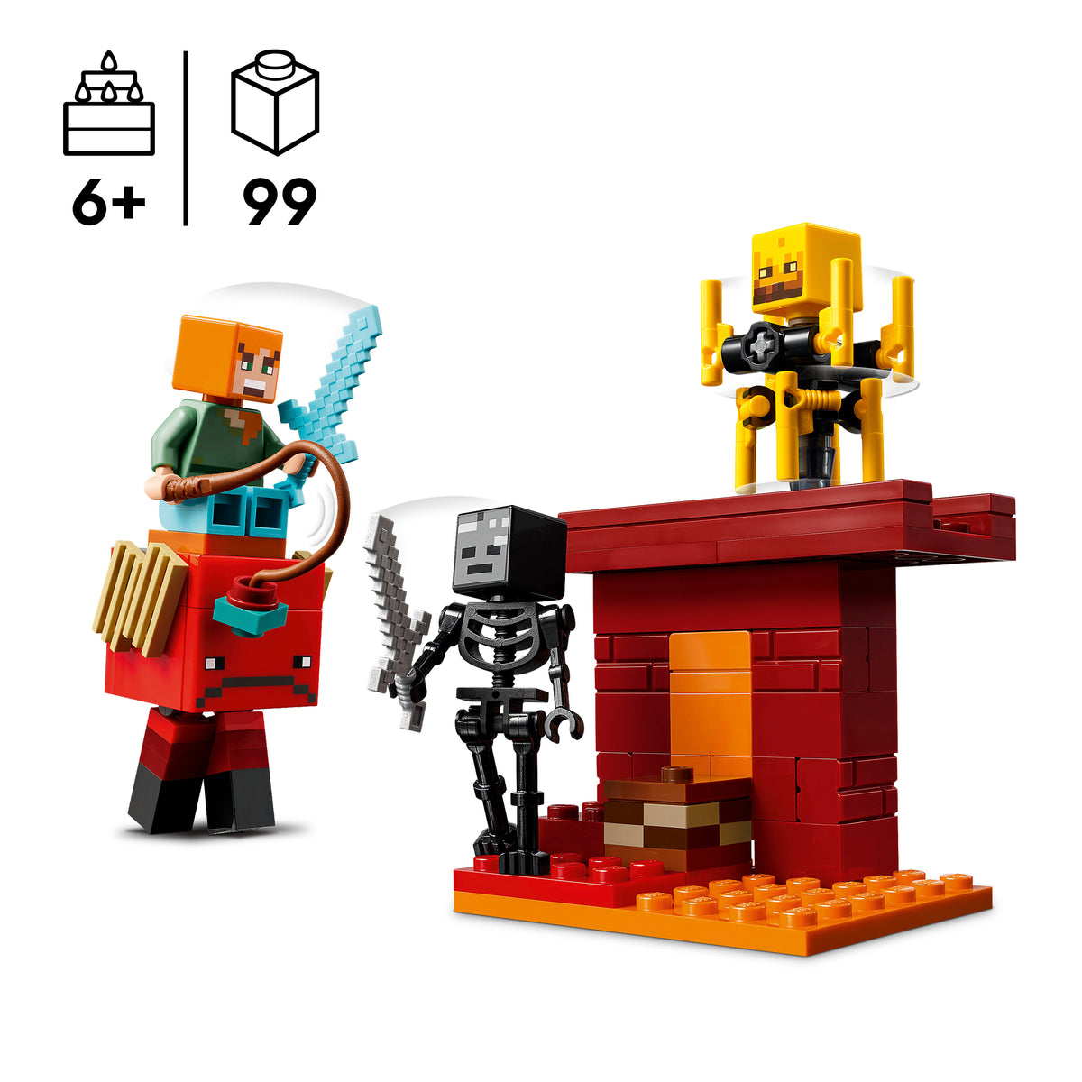 LEGO Minecraft 21266 Pragaro lavos mūšis