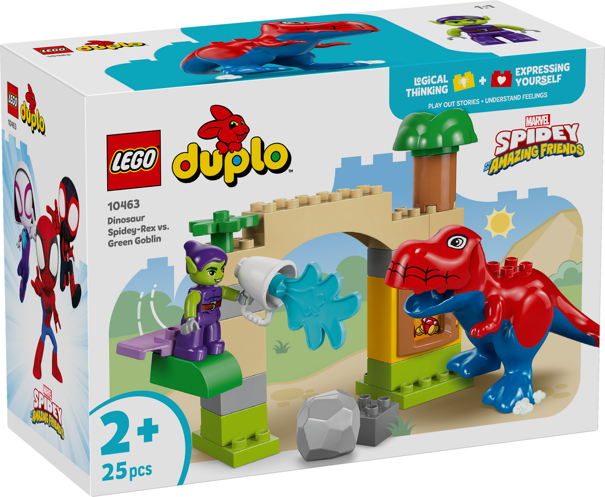 LEGO DUPLO 10463 Dinozauras Spidey-Rex prieš Žaliąjį Gobliną