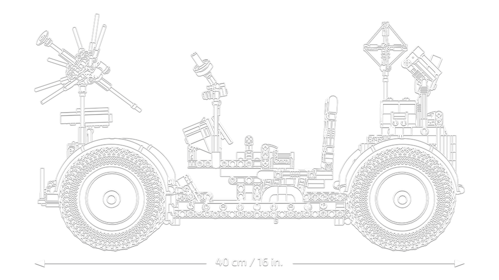 LEGO Technic 42182 NASA Apollo Mėnulio visureigis LRV