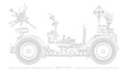 LEGO Technic 42182 NASA Apollo Mėnulio visureigis LRV