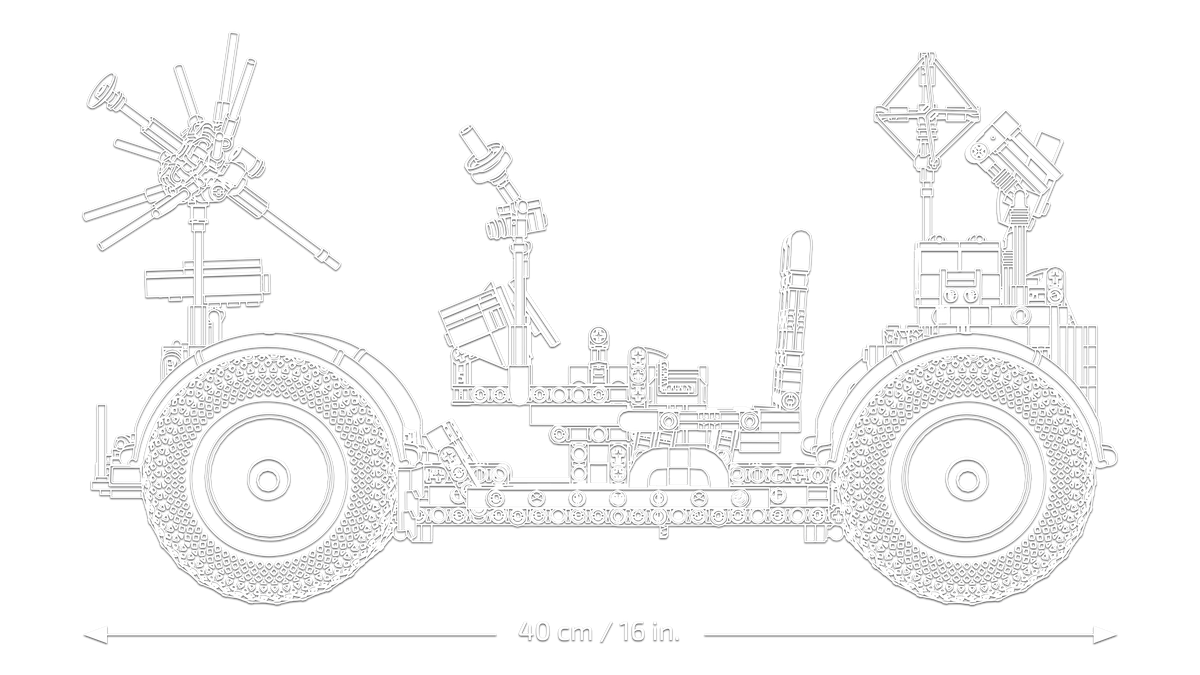 LEGO Technic 42182 NASA Apollo Mėnulio visureigis LRV