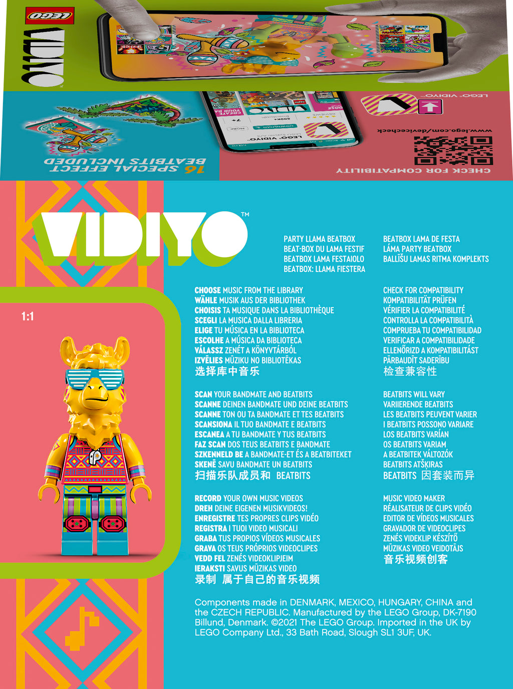 LEGO VIDIYO 43105 Vakarėlių lamos muzikos dėžutė BeatBox