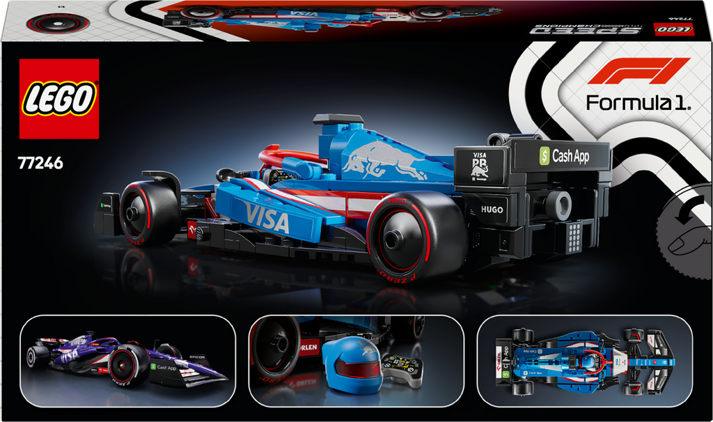 LEGO Speed Champions 77246 Visa Cash App RB VCARB 01 F1 bolidas
