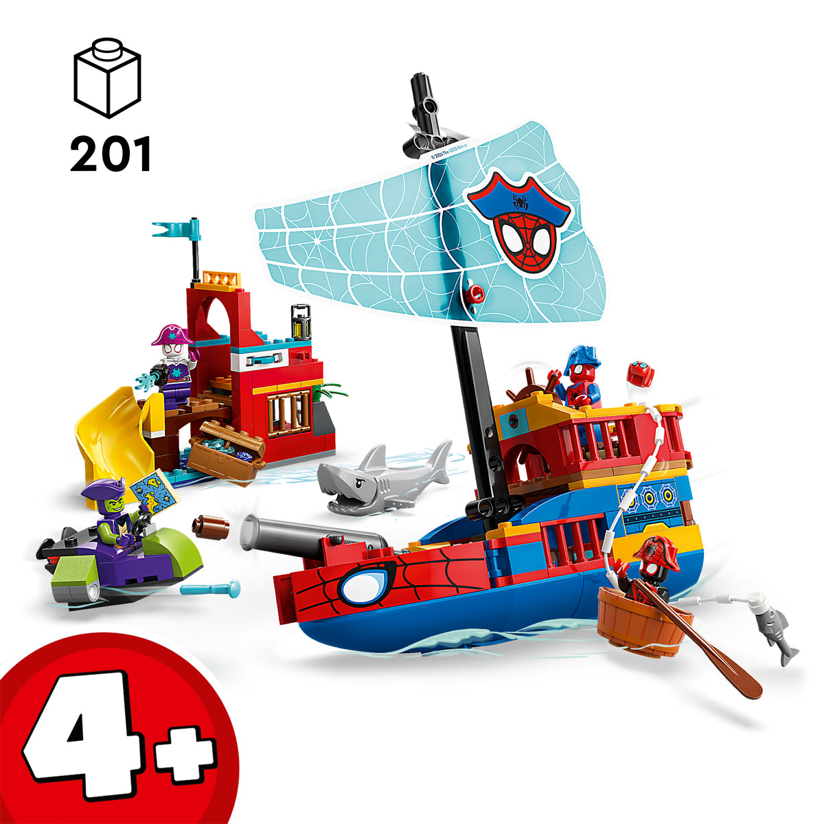 LEGO Marvel 11208 Komandos Spidey piratų laivas