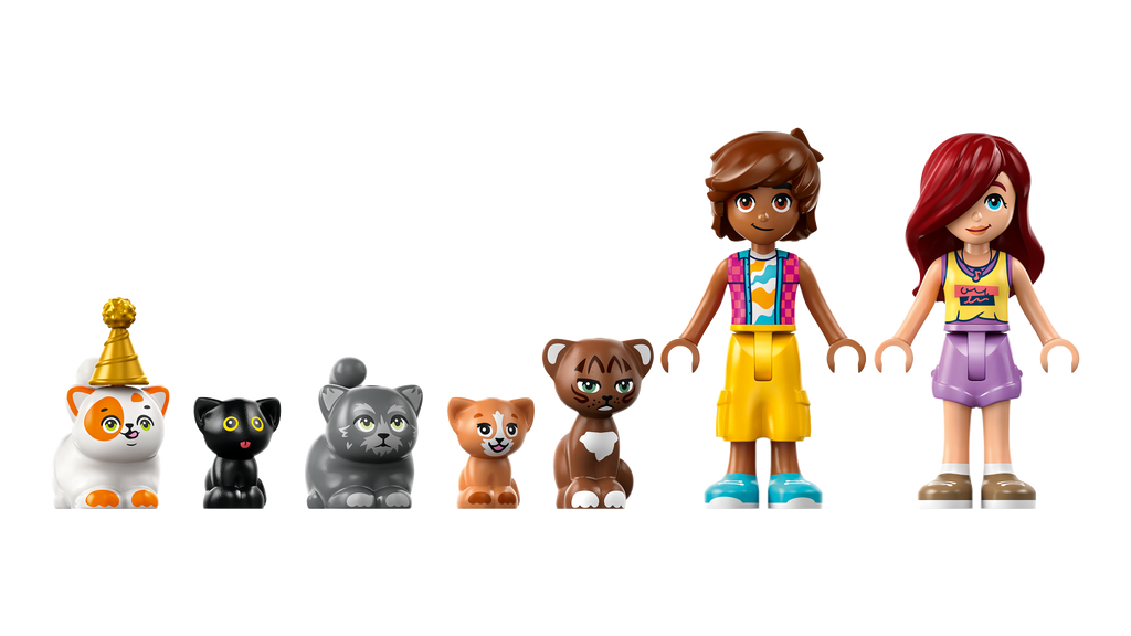 LEGO Friends 42666 Kačių gimtadienis ir medžio namelis