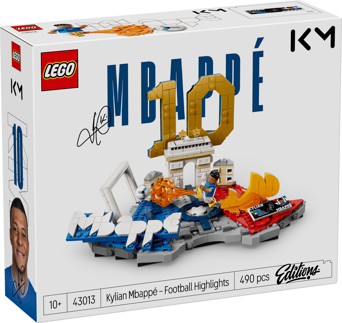 LEGO Editions 43013 Kylian Mbappé – futbolo akimirkos