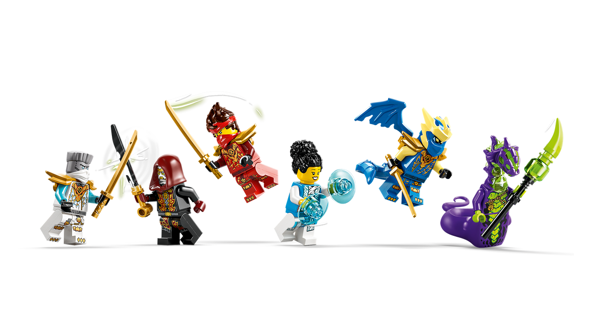 LEGO NINJAGO 71857 Nindzių transporto ir medžio namelio mūšis