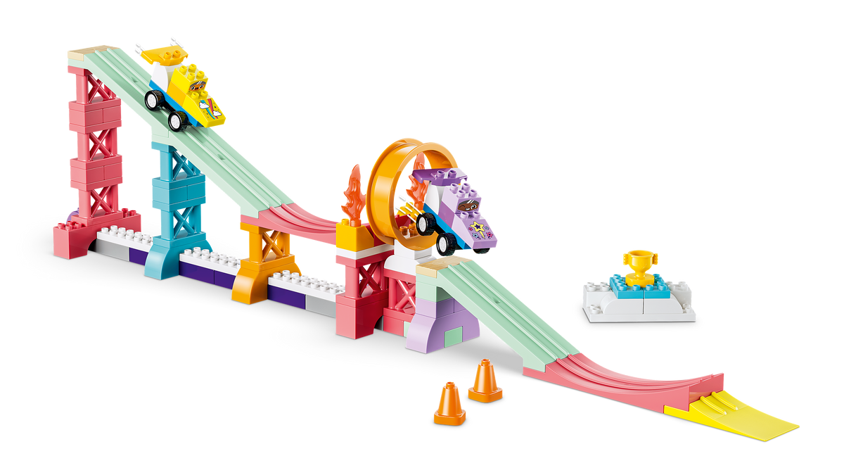 LEGO DUPLO 10478 Kūrybinės rampos su mašinėlėmis 3 viename