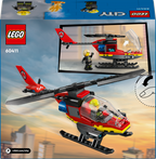 LEGO City 60411 Gaisrinis gelbėjimo sraigtasparnis