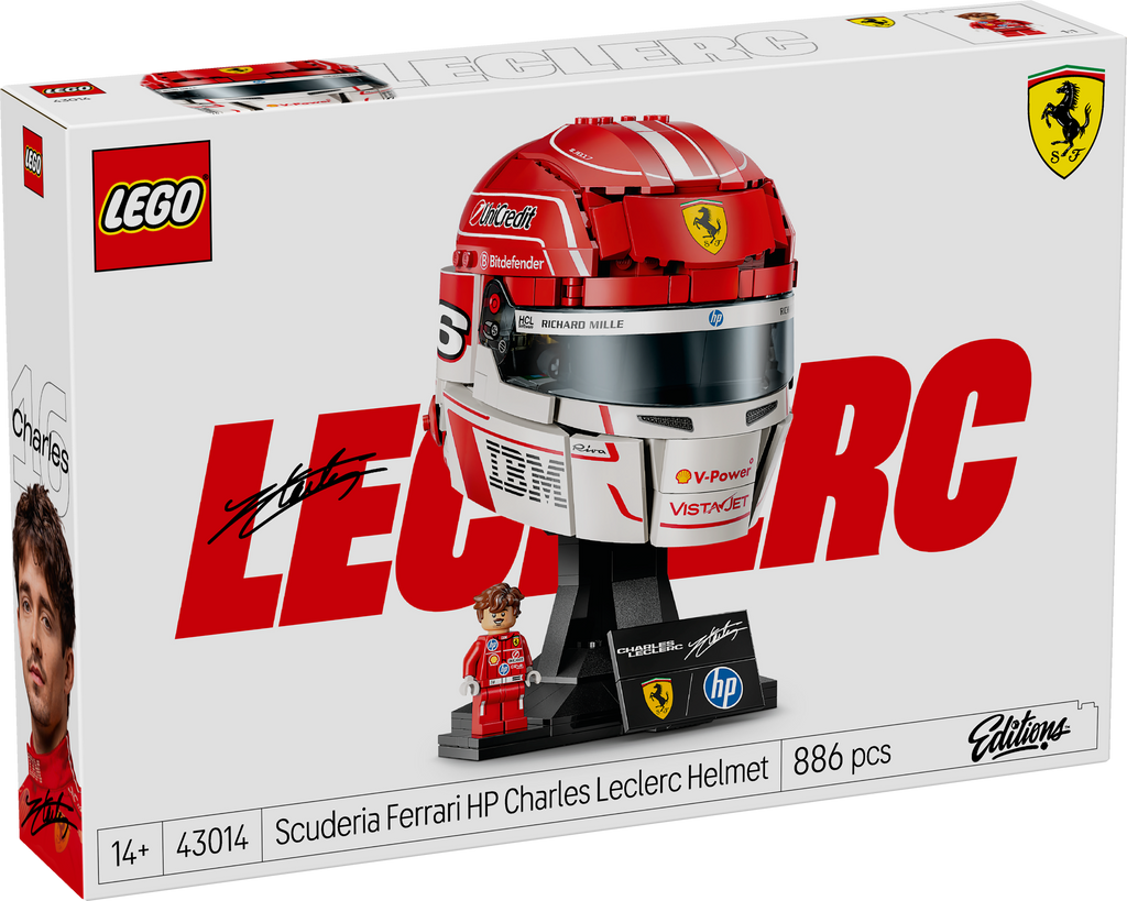 LEGO Editions 43014 Scuderia Ferrari HP Charles Leclerc šalmas