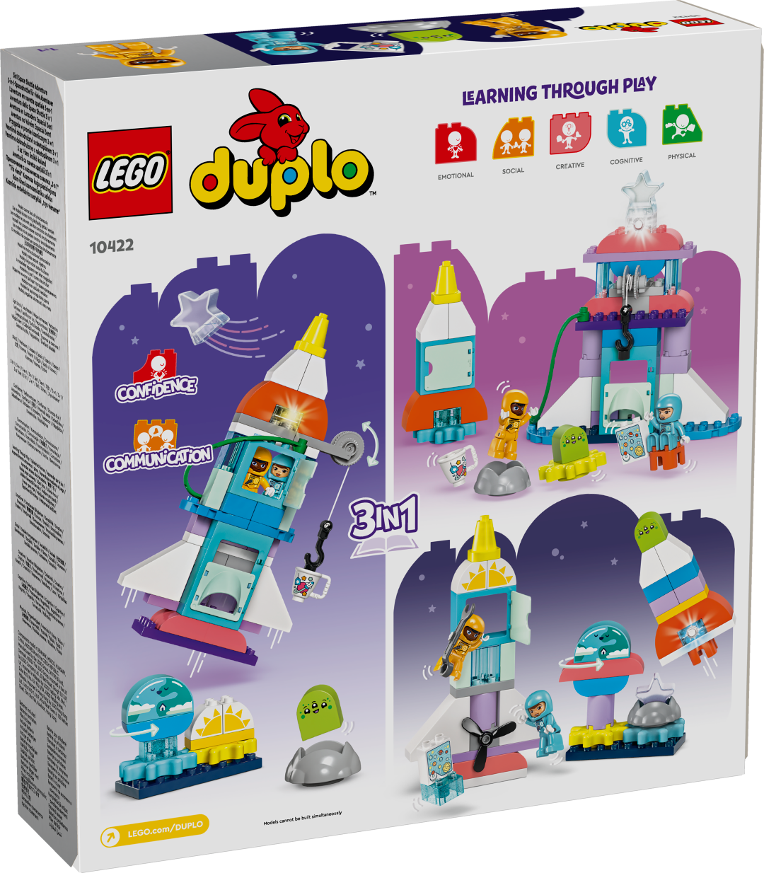 LEGO DUPLO 10422 Kosminio šaudyklio nuotykis 3 viename