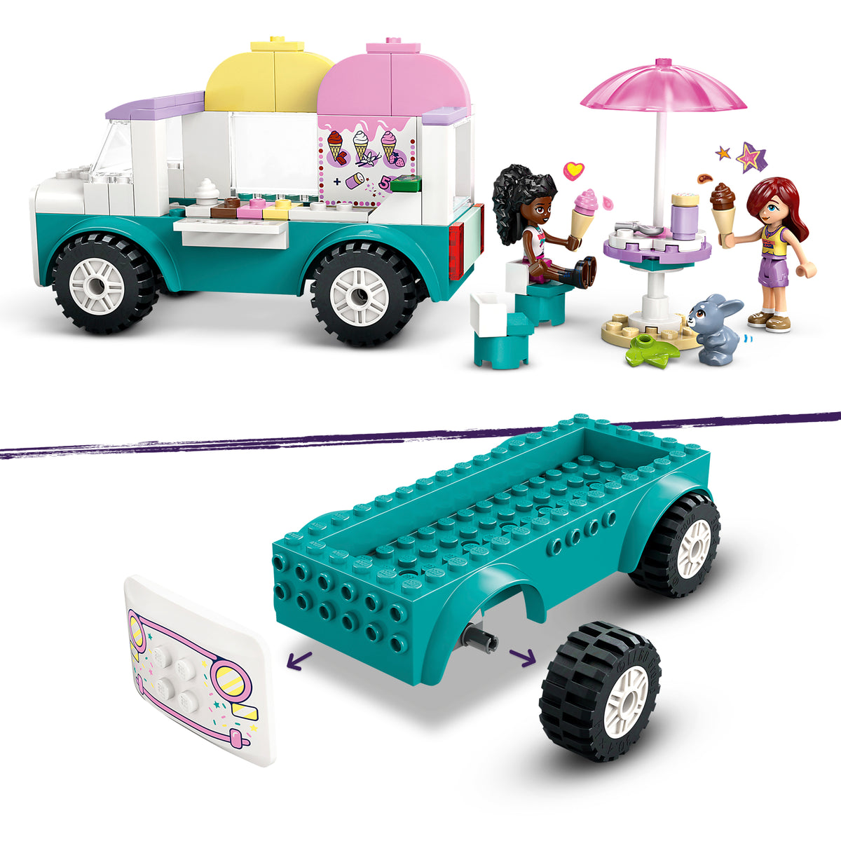 LEGO Friends 42644 Hartleiko miesto ledų furgonas