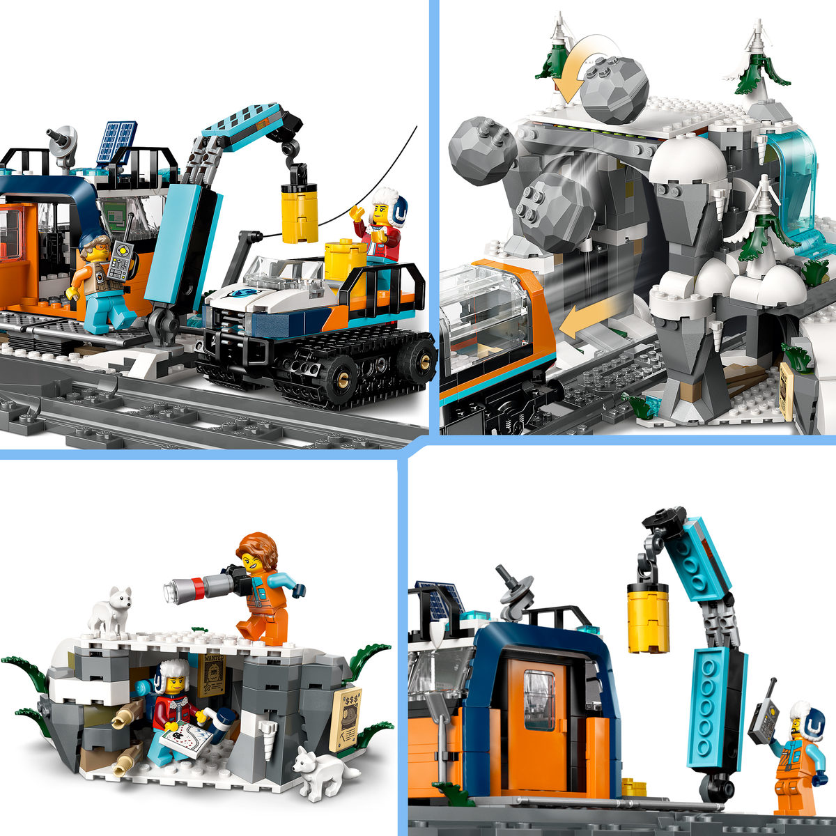 LEGO City 60470 Tyrinėtojų Arkties poliarinis ekspresas