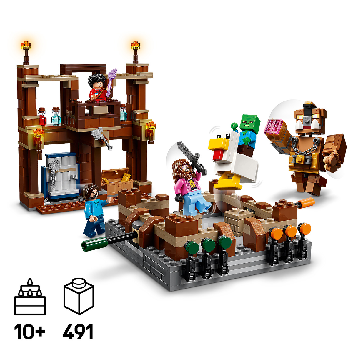 LEGO Minecraft 21272 Miško dvaro kovų ringas