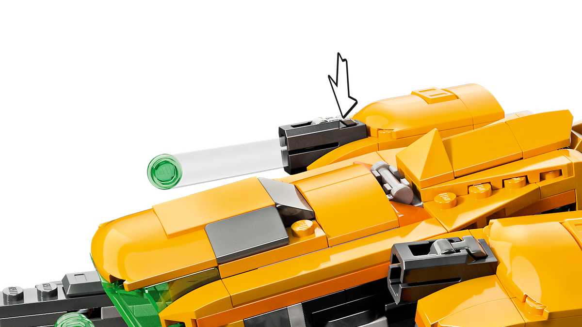 LEGO Marvel 76254 Mažojo Raketos erdvėlaivis