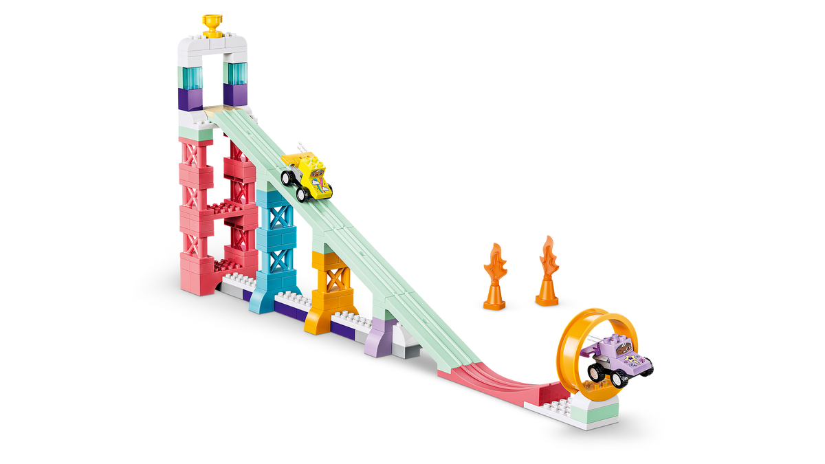 LEGO DUPLO 10478 Kūrybinės rampos su mašinėlėmis 3 viename