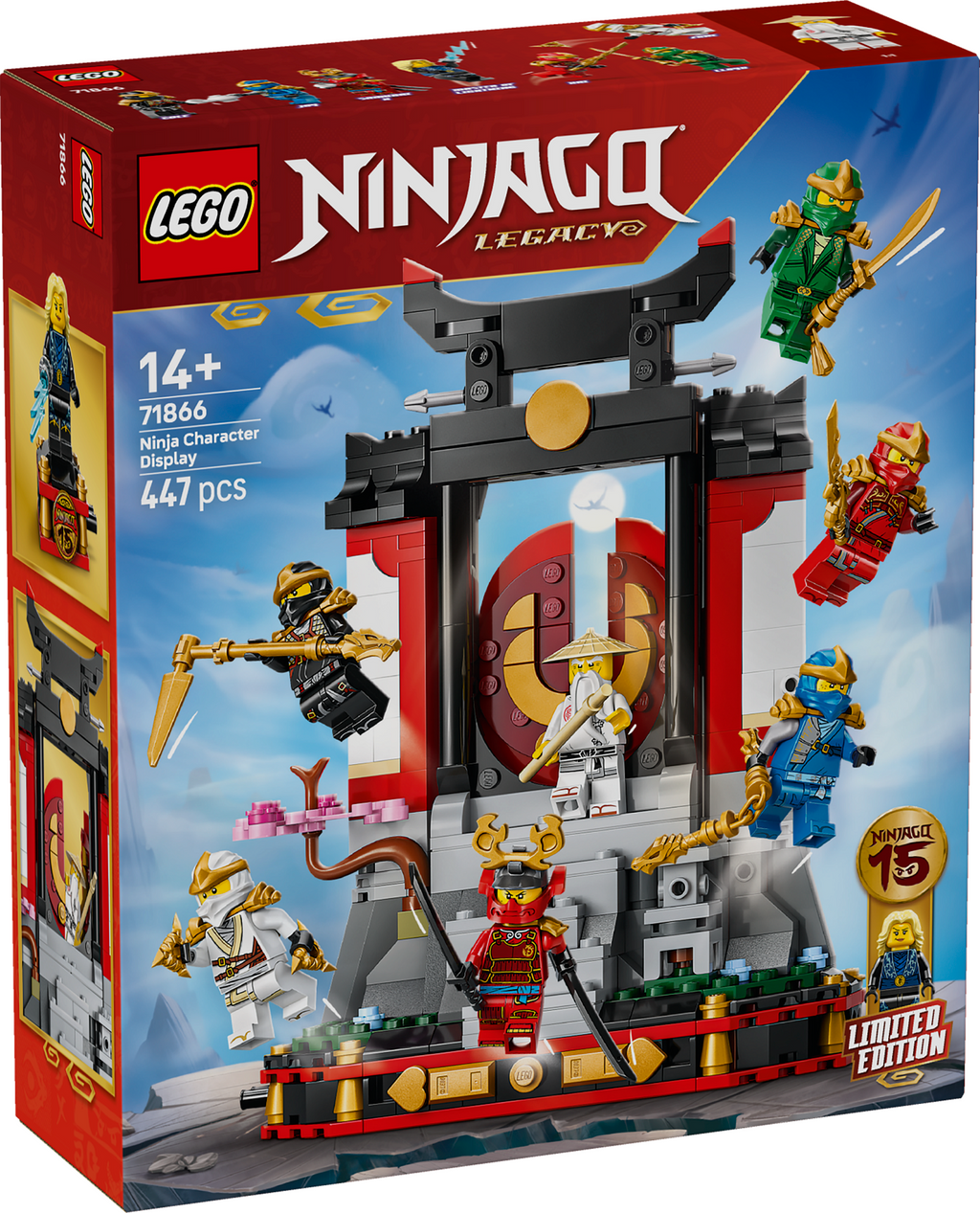 LEGO NINJAGO 71866 Nindzių personažų stendas – 15-mečio leidimas